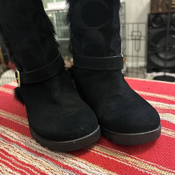 Coach black boots size 6B - Picture 6 of 12